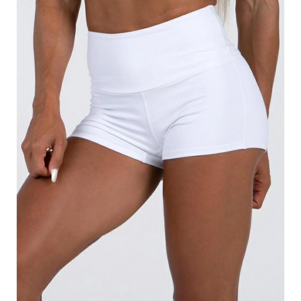 Womens Nwt Ryderwear white Scrunch Bum shorts Med